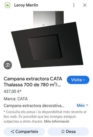 Campana extractora Cata 700xGBK