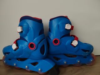 Patines en línea ajustables, casco y bolsa