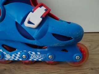 Patines en línea ajustables, casco y bolsa