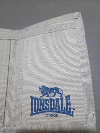 Portafoglio Lonsdale beige e rosso