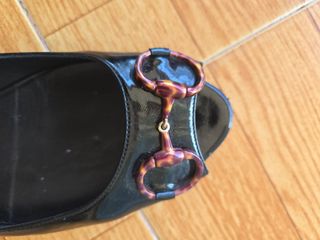 Bailarinas Gucci charol negras talla 40