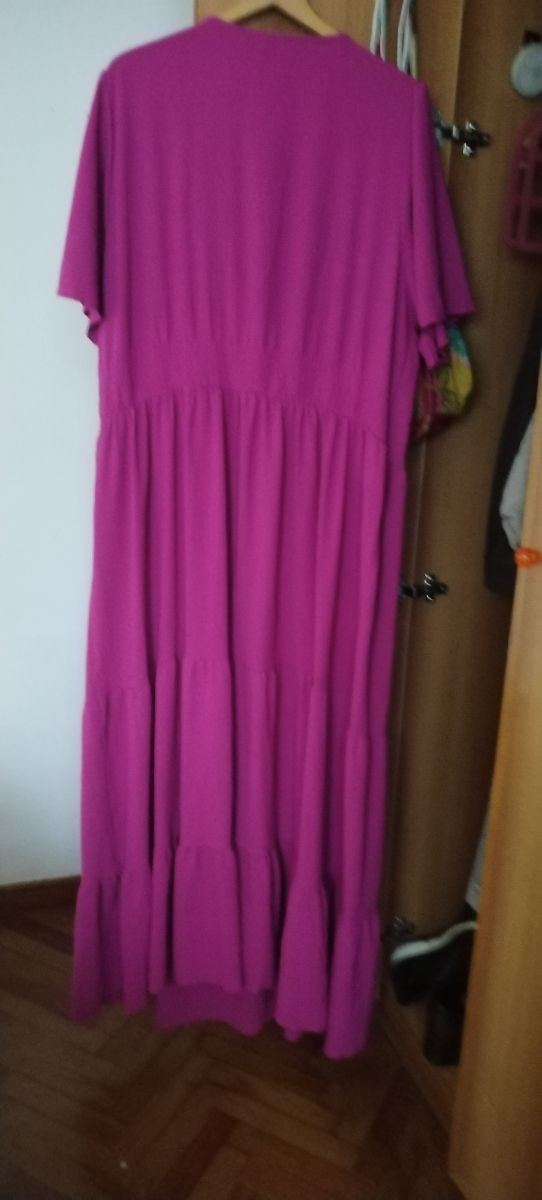 Vestido largo rosa/morado