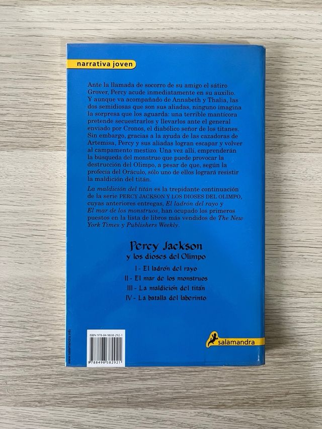 La maldición del Titán (Percy Jackson y los dio...
