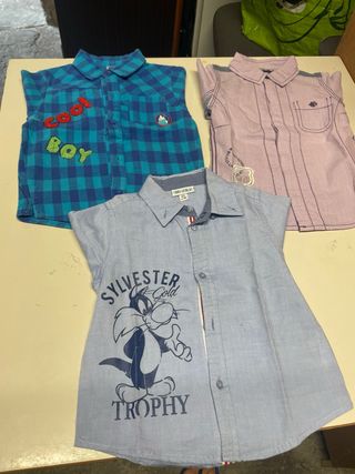 Set 3 camicie neonato 6/9. 12. 15