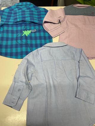 Set 3 camicie neonato 6/9. 12. 15