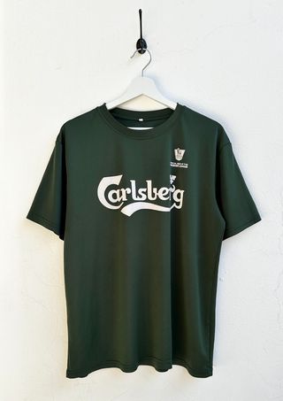 Camiseta Carlsberg Premier League Verde Vintage