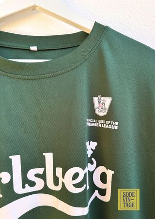 Camiseta Carlsberg Premier League Verde Vintage