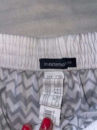 Shorts con estampado de zigzag