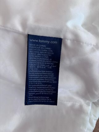 Cazadora Tommy Jeans Blanca Talla XS