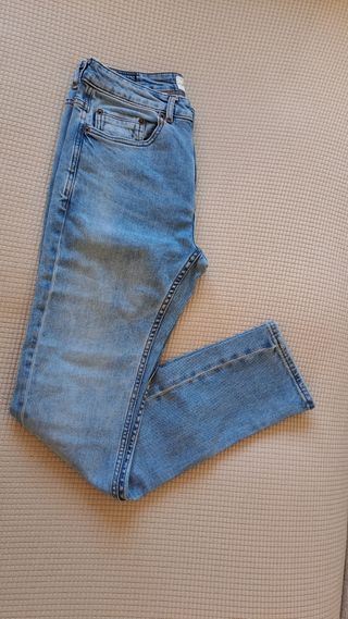 Pull&Bear Jeans Hombre Talla 38 Azul
