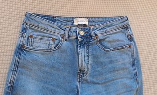 Pull&Bear Jeans Hombre Talla 38 Azul