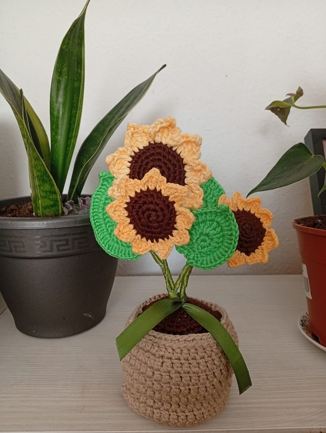 Arreglo de Girasoles hecho a mano