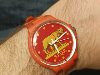 Orologio pubblicitario parlalat Swatch as Roma