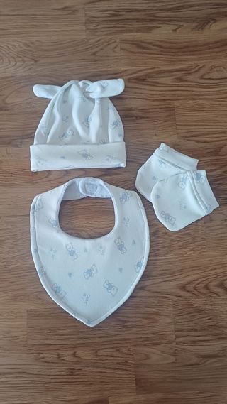 Conjunto primera puesta bebé ositos