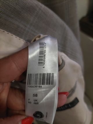 Blazer Digel Talla 60FR gris príncipe de Gales 