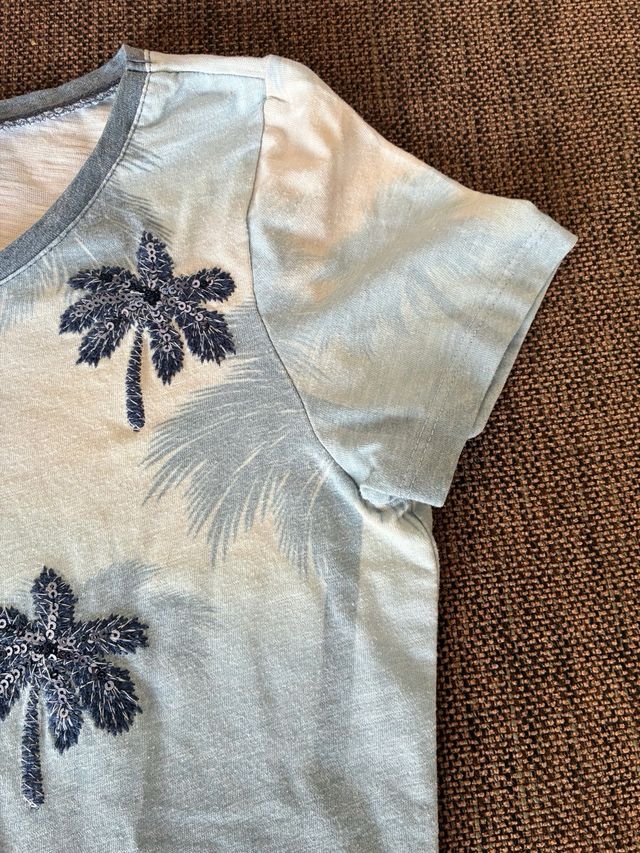 Camiseta infantil palmeras talla 140