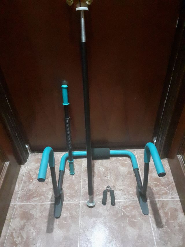 Barra dominadas, abdominales, torsion