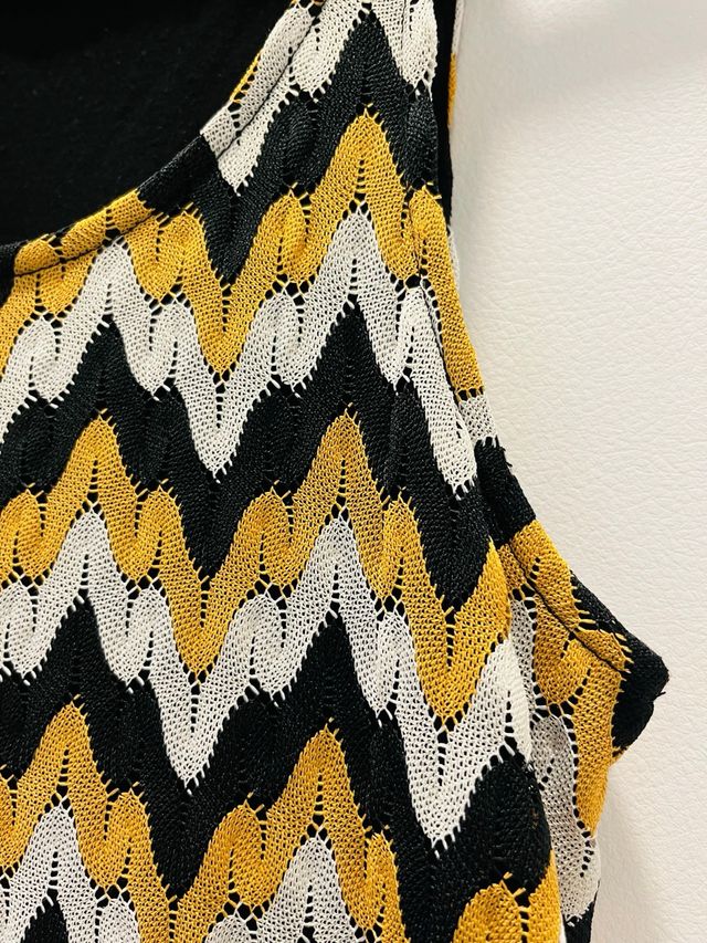 Vestido Mango Zigzag étnico Talla XS nuevo