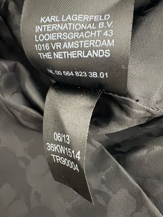 Chaqueta Karl Lagerfeld Cuero Negra