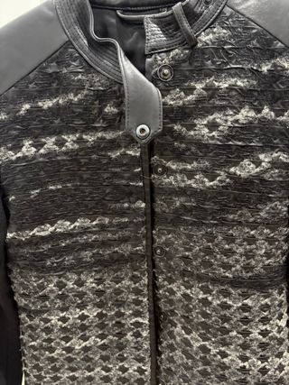 Chaqueta Karl Lagerfeld Cuero Negra