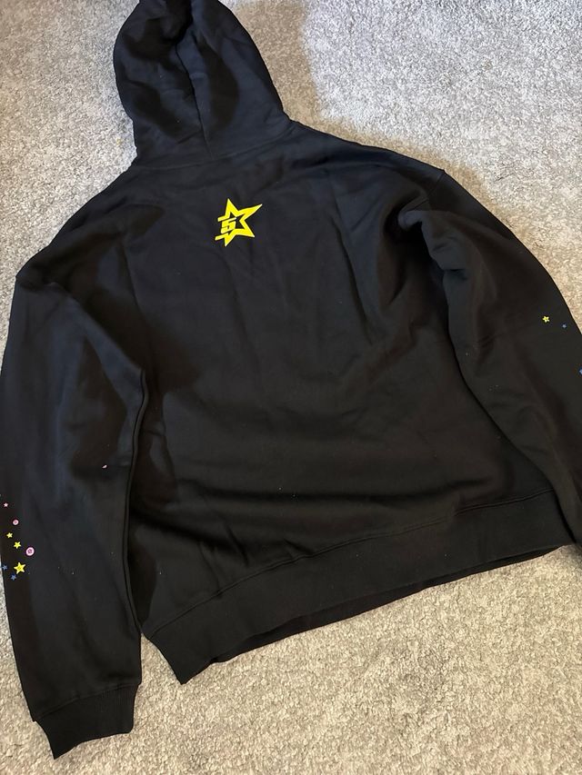 Sudadera Sp5ider Negra con Telaraña