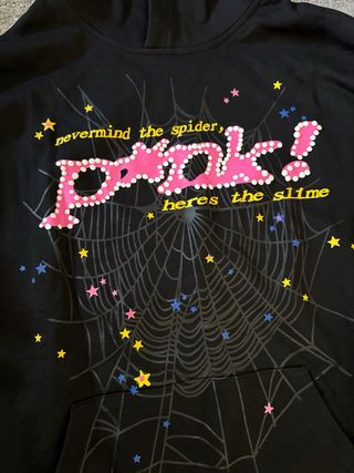 Sudadera Sp5ider Negra con Telaraña