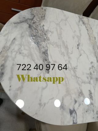Mesa de comedor ovalada importación Turquía