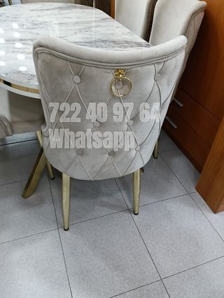 Mesa de comedor ovalada importación Turquía