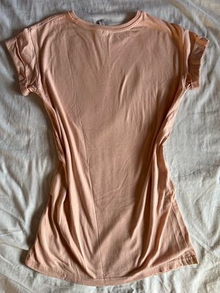 Camiseta color coral manga corta H&M