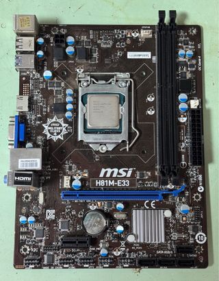 Placa Base MSI H81M-E33 + Intel i5-4590