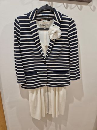 Chaqueta Talla S y Vestido beig Pepe Jeans Talla M