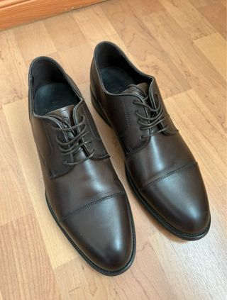 Zapatos Oxford Marrones Massimo Dutti