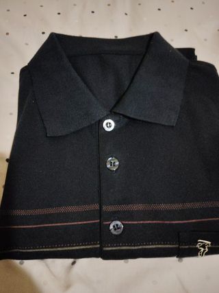 Jersey de Polo hombre, fino y de rayas.