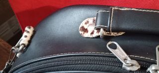 Borsa bauletto animalier con tracolla