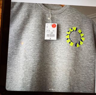 Sudadera niño gris con diseño circular