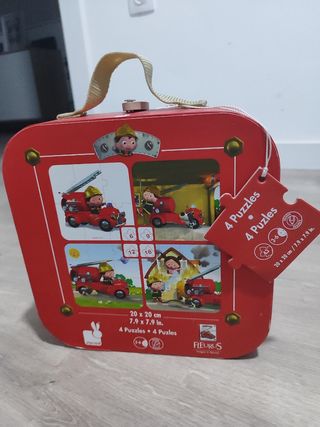 Maleta Puzzle Bombero Janod