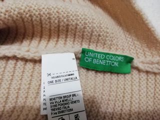Bufanda tipo braga Benetton beige