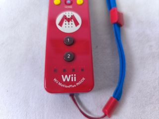 Mando Wii Rojo edición Mario con Correa Azul