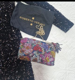 Bolso Roberto Verino multicolor con cadena