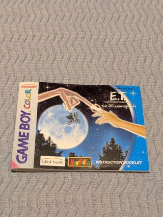 Libreto E.T. Game Boy Color 20th Anniversary