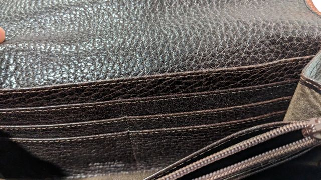 Lanzo oferta! Cartera piel monedero marrón