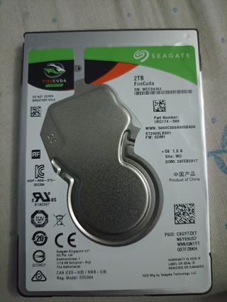 Disco Duro Externo 2TB Seagate FireCuda