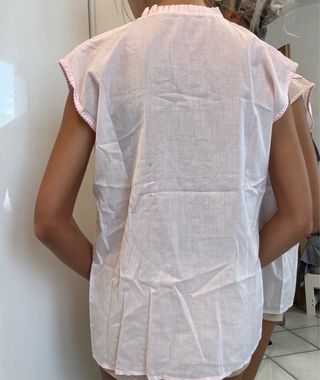 Camicetta donna rosa taglia 38 con fiori