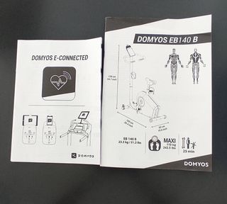 Bicicleta Estática EB140B. DOMYOS