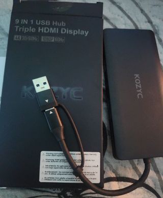 Hub USB 9 en 1 KOZYC Triple HDMI