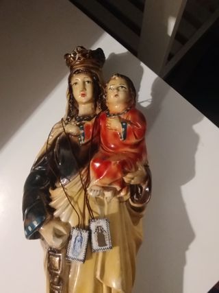Virgen del Carmen Cerámica Vidriada