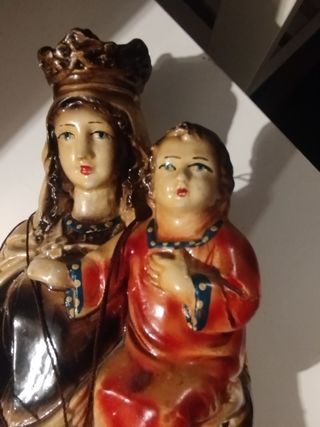 Virgen del Carmen Cerámica Vidriada