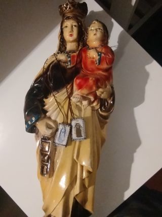 Virgen del Carmen Cerámica Vidriada