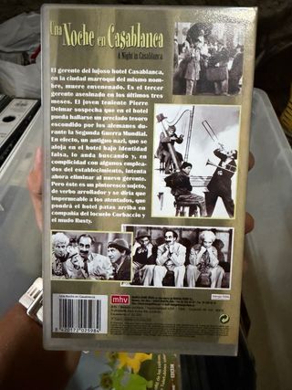 VHS Los Hermanos Marx: Una Noche en Casablanca