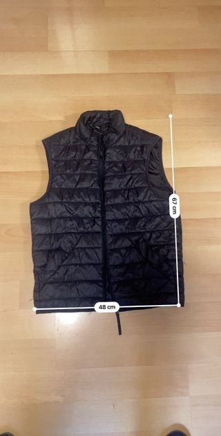Chaleco acolchado negro talla S